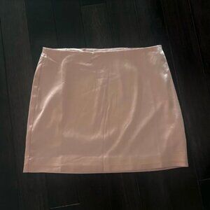 Aritzia Baby Pink Satin mini skirt